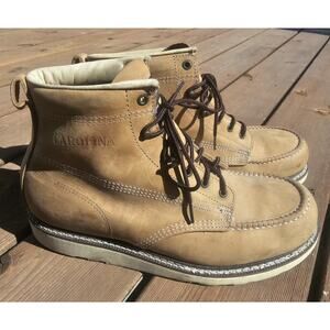 Carolina AMP Wedge Soft Toe Boot Brown Mens Size 12D CA7006 - J14147 - F2892-11